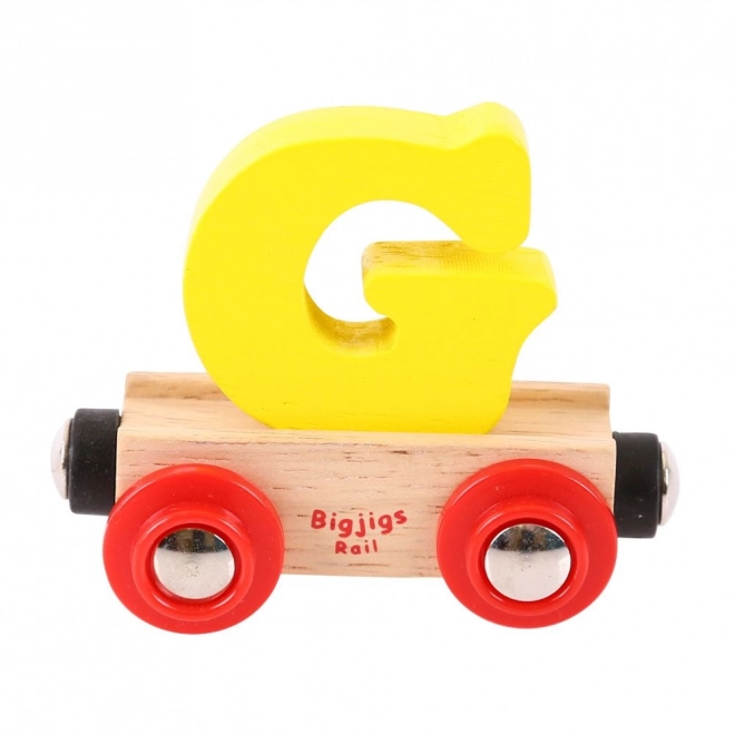Bigjigs Rail wagonnet en bois - lettre G