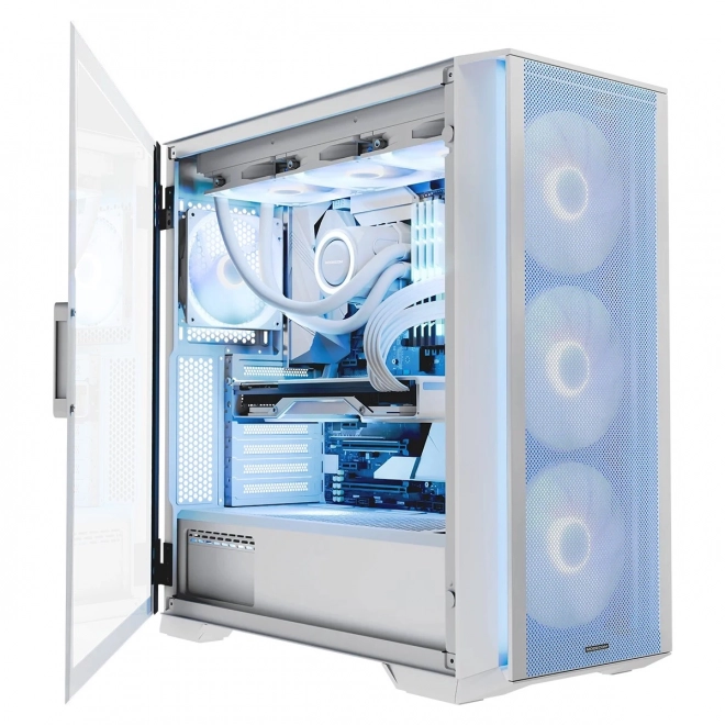 Boîtier d'ordinateur Horizon ARGB Flow Midi Blanc