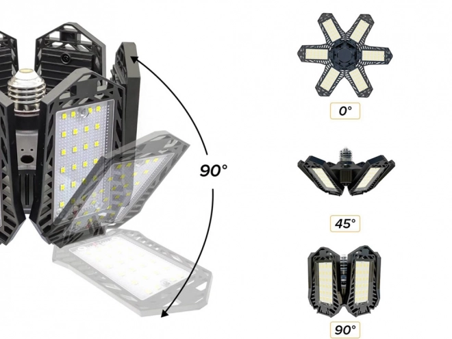 Lampe de plafond pliable e27