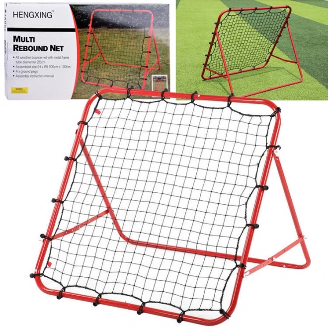 Cadre d'entraînement Rebounder pour football rebondissant 100x100cm