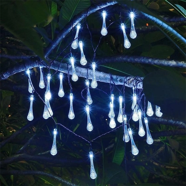 Lampes solaires de jardin pour balcon, blanc froid