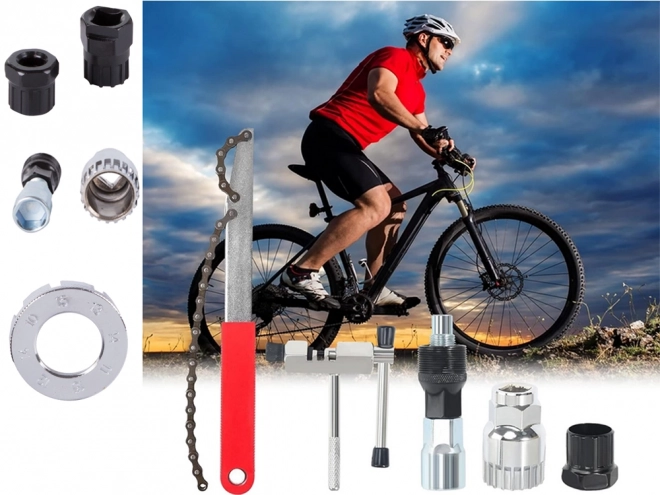 Ensemble d'outils pour manivelles de vélo clé pour chaîne sans plateau arrière