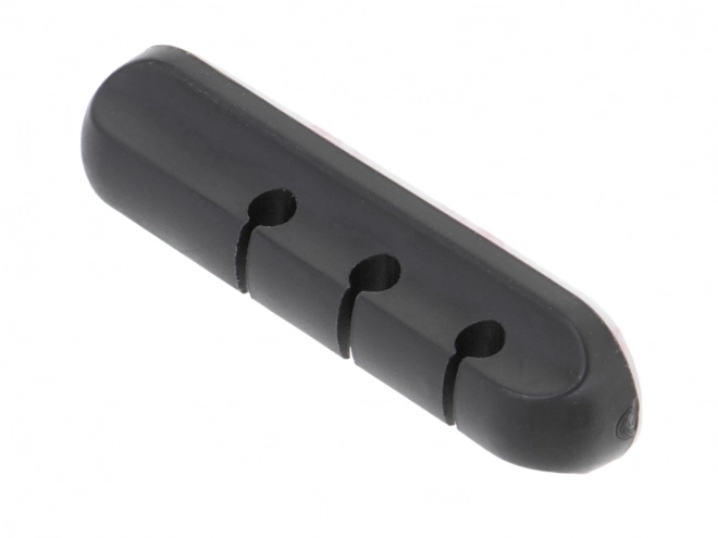 Organisateur de câbles autocollant en silicone pour 3 fils noir