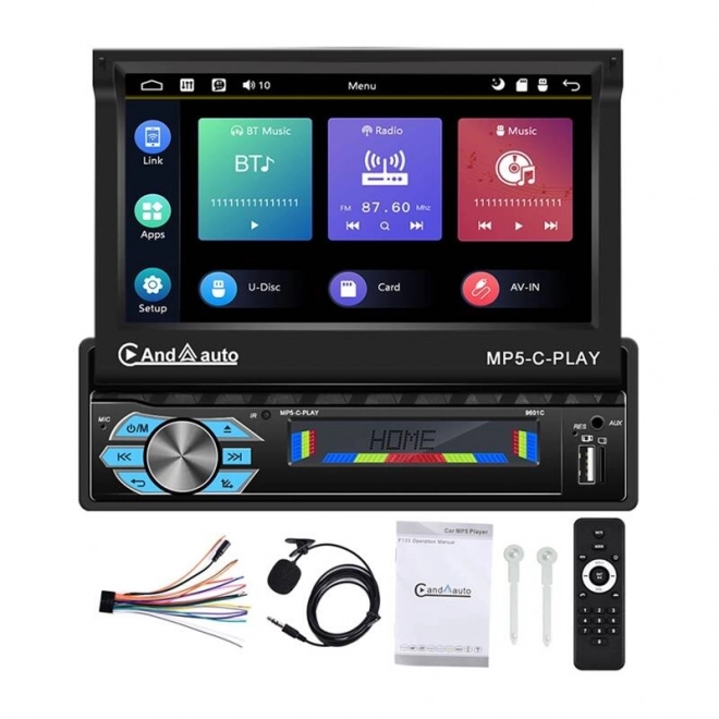 Moniteur de voiture Podofo 7" avec prise en charge de Carplay et Android Auto