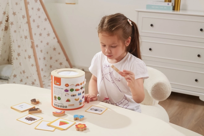 Jeu en bois Attrape et trouve