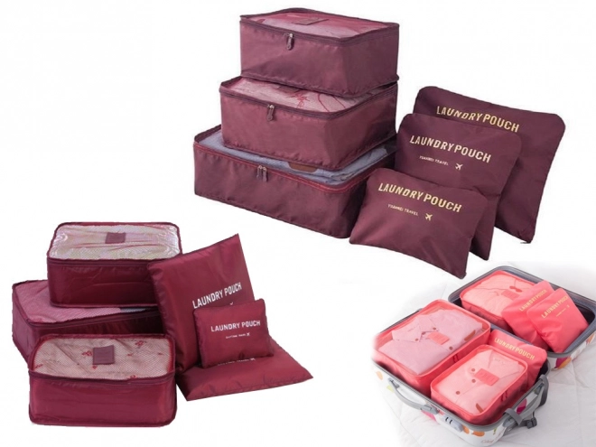 Organisateurs de voyage en filet pour bagage x6