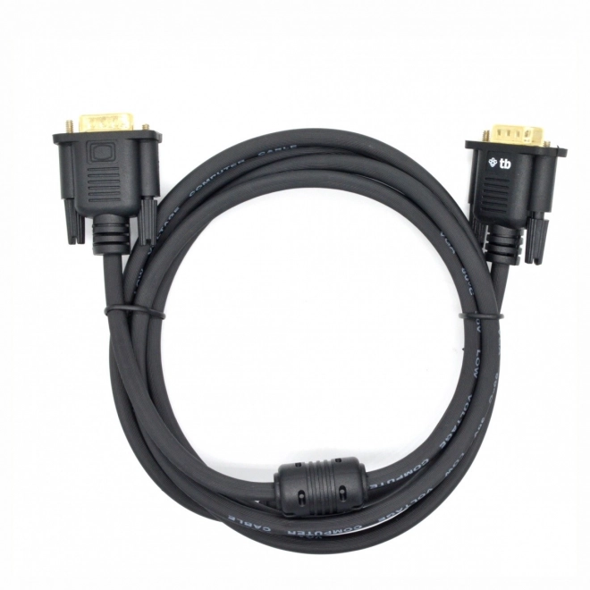 Câble VGA 1.8 m noir plaqué or