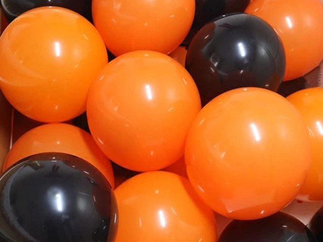 Ballons Halloween noirs et orange 20 pcs