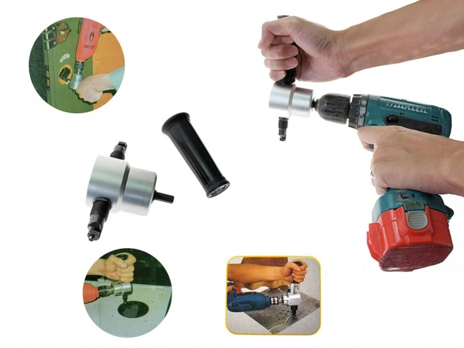 Accessoire de découpe de tôle pour perceuse