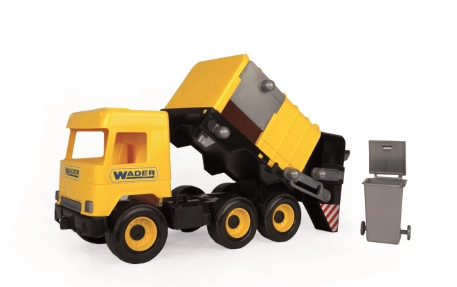 Camion poubelle jaune 42 cm Middle Truck dans une boîte