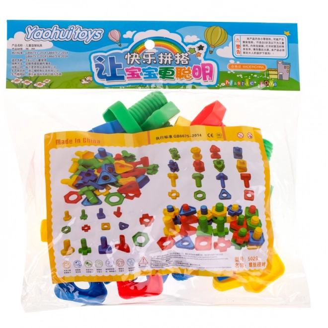 Vis et écrous motorisés pour enfants 30 pcs
