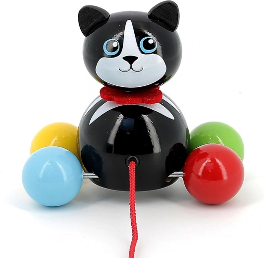 Queue mobile amusante sur ressort