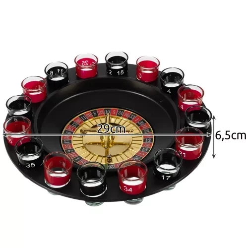 Ruleta de fête + verres à liqueur