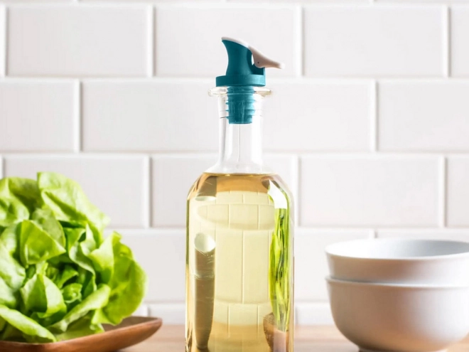 Distributeur de bouteilles d'huile avec bouchon - ensemble de 2 pièces