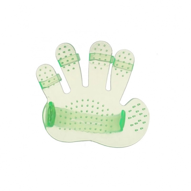 Gant de massage et de bain pour chiens - vert
