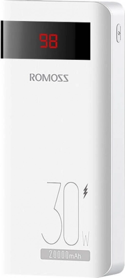 Batterie externe ROMOSS Sense6PS Pro 20000 mAh 30 W blanche