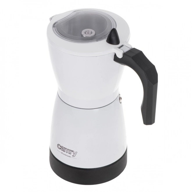Cafetière moka électrique Camry Premium blanche