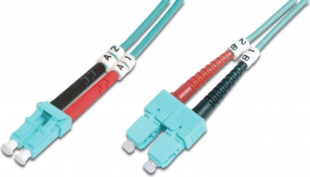 Cordon optique FO LC-SC MM 50/125 OM3 duplex LSOH 5 m