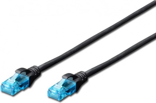 Câble patch u/utp cat 5e DIGITUS 5 m, noir