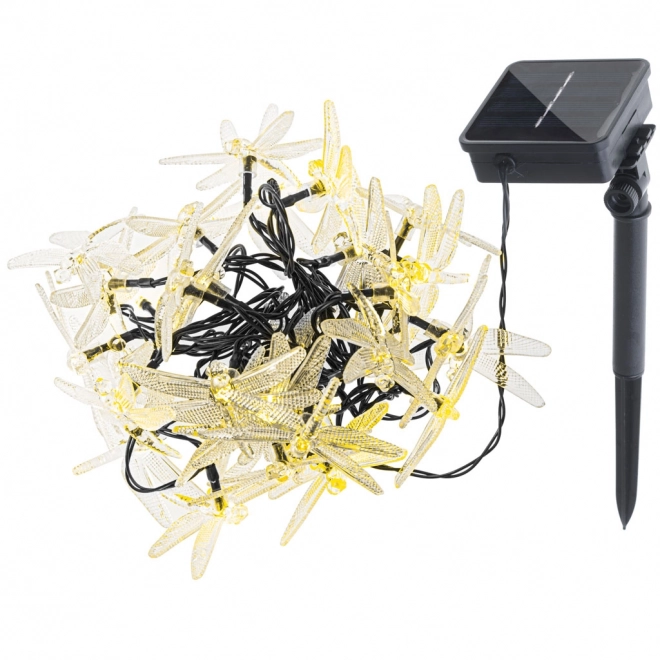 Guirlandes solaires pour le jardin 6,5 m 30 LED blanc chaud