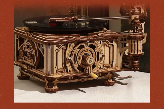 Puzzle 3D en bois Rokr Gramophone classique