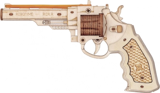 Puzzle mécanique en bois 3D Revolver Corsac RoboTime