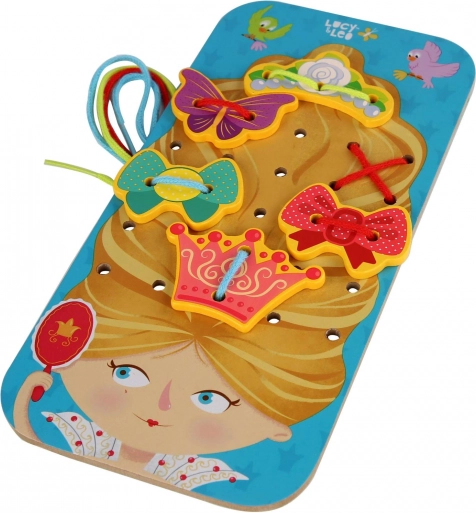 Décoration créative des cheveux de la princesse