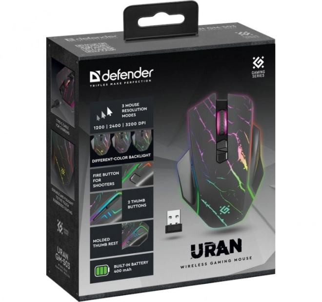 Souris de jeu sans fil URAN GM-503 3200 DPI 8P