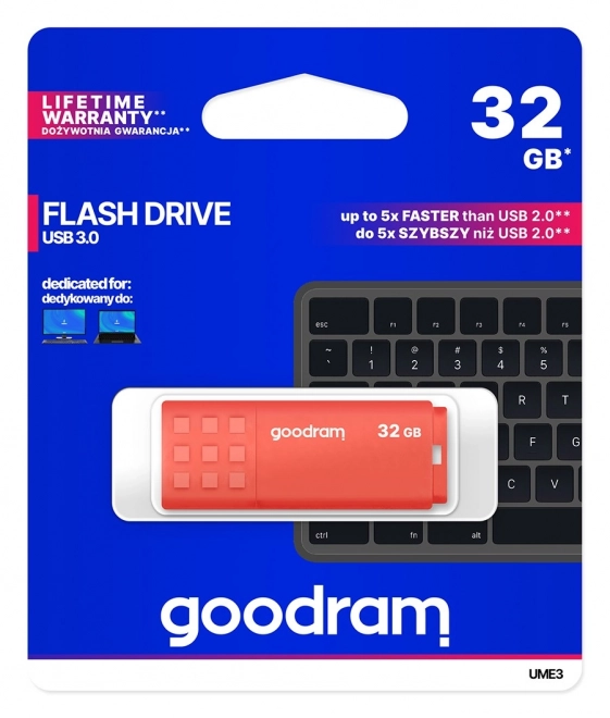 Clé USB Goodram 32GB USB 3.0 Rouge