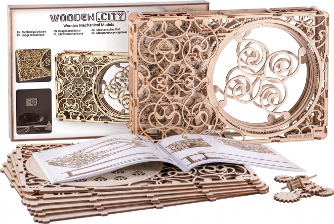 Image mécanique - puzzle 3D en bois