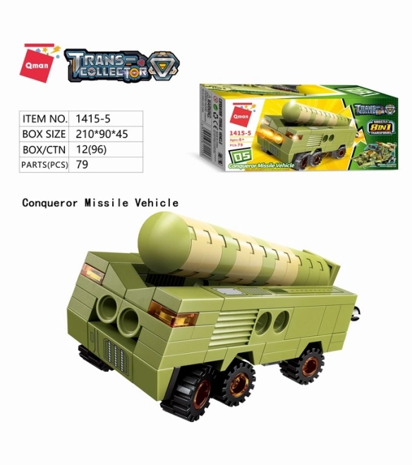 Qman Thunder Expedition Véhicule de Bataille Kit 8v1