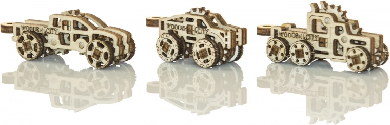 Trois véhicules différents