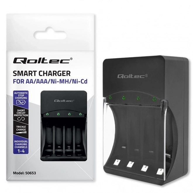 Chargeur pour batteries Ni-MH R03/AAA R6/AA