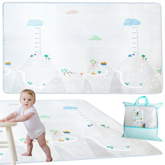 Tapis éducatif avec mètre de croissance 200x180x1cm