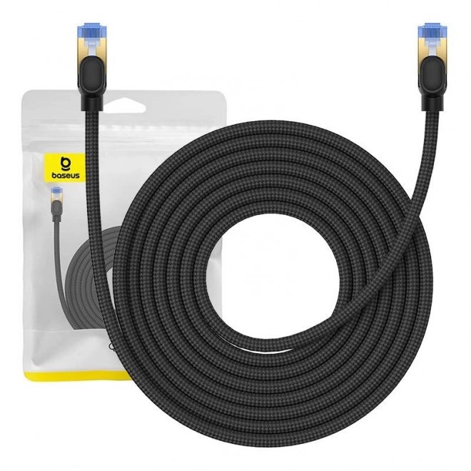 Câble Ethernet tressé cat.7 Baseus RJ45, 10 Gbps, 8 m, noir