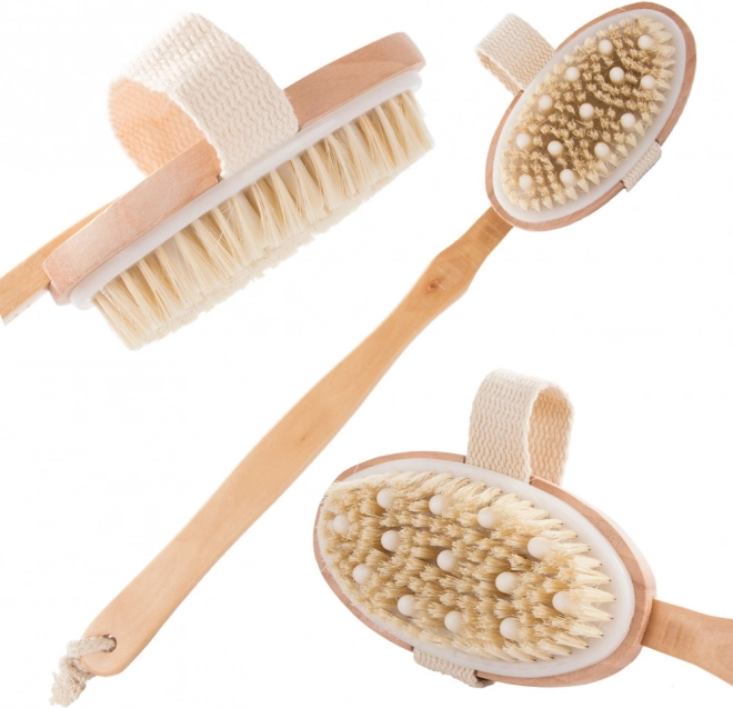 Brosse de massage en bois pour le corps