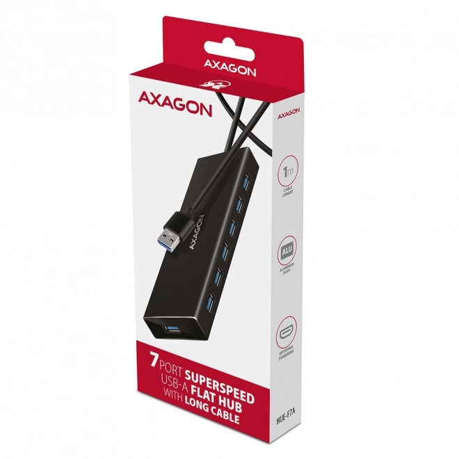 Concentrateur USB 7 Ports AXAGON HUE-F7A