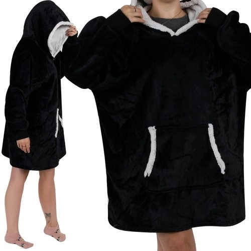 Mikina XXL - Couverture noire Ruhhy 24403