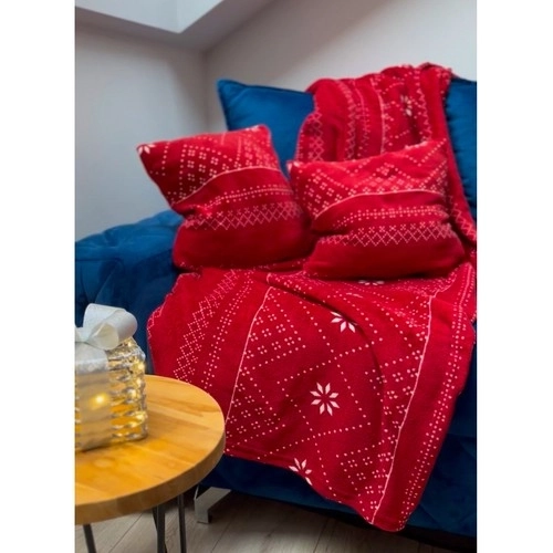 Couverture 1,6x2m + 2x housse de coussin Ruhhy 22594