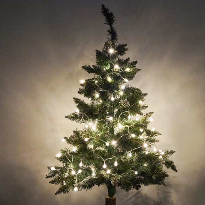 Éclairage de Noël boule 100 LED, blanc chaud, 10m