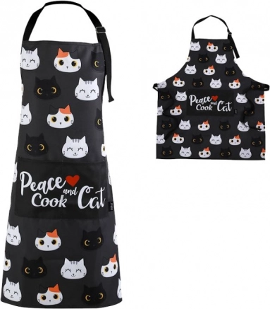 Tablier avec motif de chatons