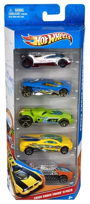 Hot Wheels collection de cinq petites voitures