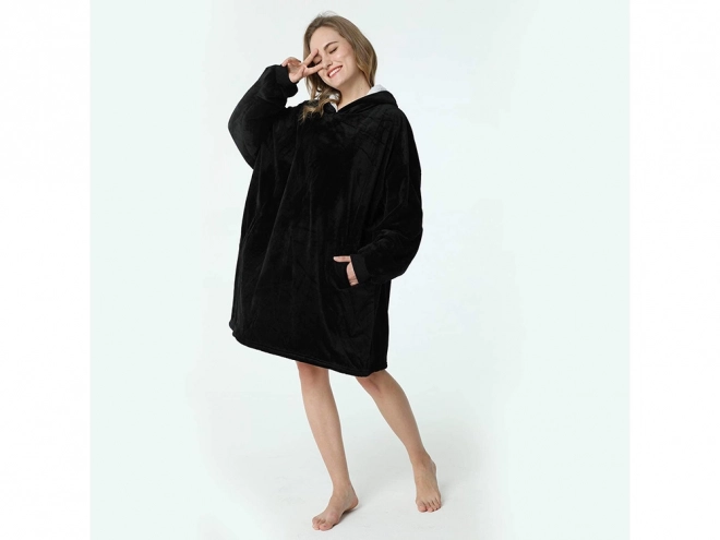 Sweat-shirt couverture oversize en polaire épaisse