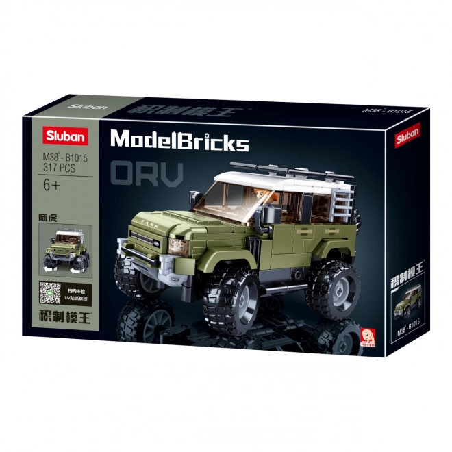 Sluban Briques de Modèle M38-B1015 Attaquant SUV anglais