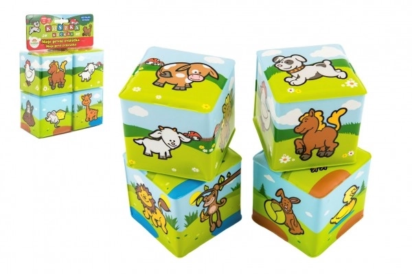 Blocs souples Mes premiers animaux - 4 pcs