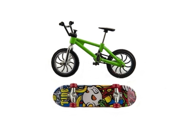 Roue + skateboard à doigts en plastique à visser 10 cm sur carte