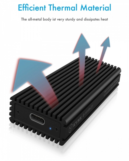 Boîtier Externe ICY BOX pour PCIe NVMe M.2 avec USB-C
