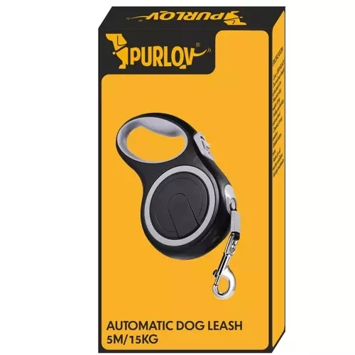 Laisse automatique pour chien 5m/15kg Purlov 19788