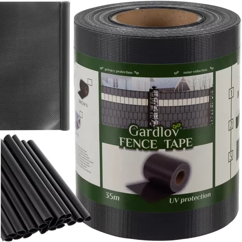 Bande de clôture 19cmx35m 450g/m2 anthracite 23696