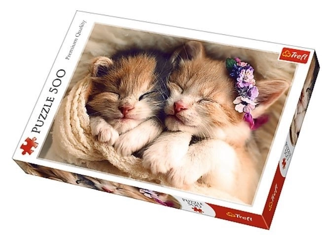 Puzzle 500 pièces chatons endormis Trefl